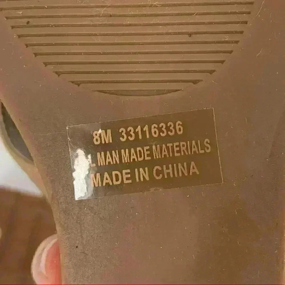 New Cato Womens sandals size 8 taupe flip flops cork platform - Picture 10 of 12